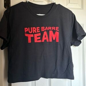 Pure barre team black crop